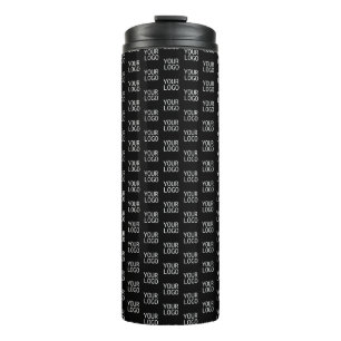 Your Business Logo   Stylish Half Step Pattern Thermal Tumbler