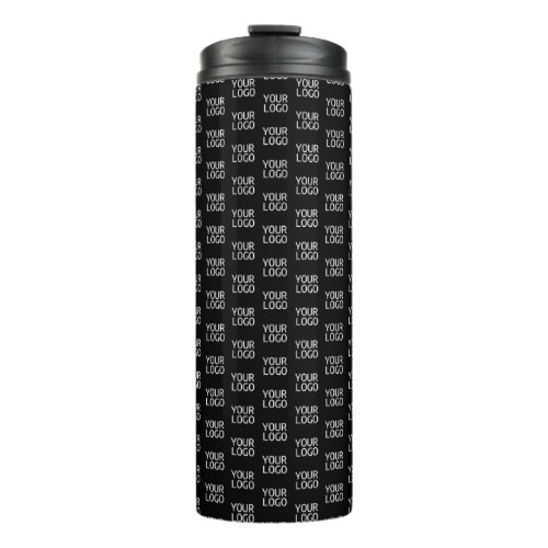 Your Business Logo  Stylish Half Step Pattern Thermal Tumbler