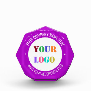 Your Business Logo Text Company Gift Acrylic Award