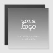 Your Business Logo & Text | Dark Grey Ombre (Front/Back)