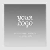 Your Business Logo & Text | Dark Grey Ombre (Front)