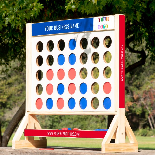 Your Business Logo Text Jumbo Fast Four Example (Lawn)