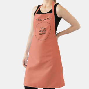 Your Business Logo Text Name Here Salmon Unisex Apron