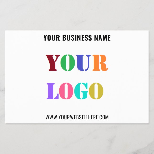 Your Business Logo Text Promotional Flyer Template (Front)