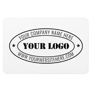 Your Business Logo Text Promotional Magnet Templte