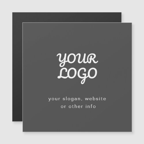 Your Business Logo  Text  Stylish Dark Grey