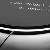 Your Business Logo & Text | Stylish Dark Grey LED Sign (Edge)