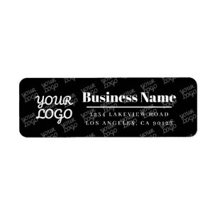 Your Business Logo Tiled Modern Return Address Label