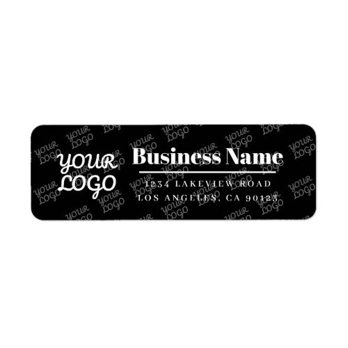 Your Business Logo Tiled Modern Return Address Label