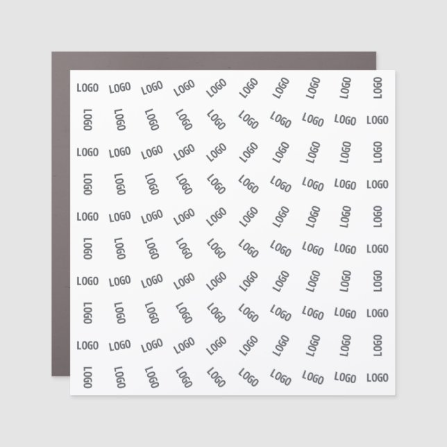 Your Business Logo | Unique Logo Pattern Design  Car Magnet (Front)