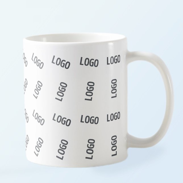 Your Business Logo | Unique Logo Pattern Design  Coffee Mug (Creator Uploaded)