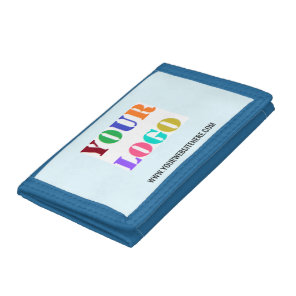 Your Business Logo Wallet Example with Custom Text