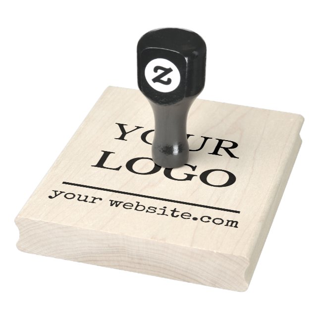 Your Business Logo Website Custom Rubber Stamp (Stamp)