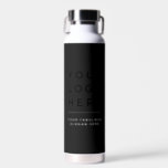 Your Business Logo Website Custom Water Bottle<br><div class="desc">Your Business Logo Website or slogan Custom Water Bottle. A simple modern design in black and white,  for a stylish and professional look. Any color,  any font,  no minimum.</div>