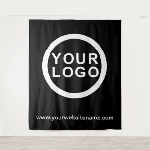 Your Business Logo Website Modern Black Backdrop