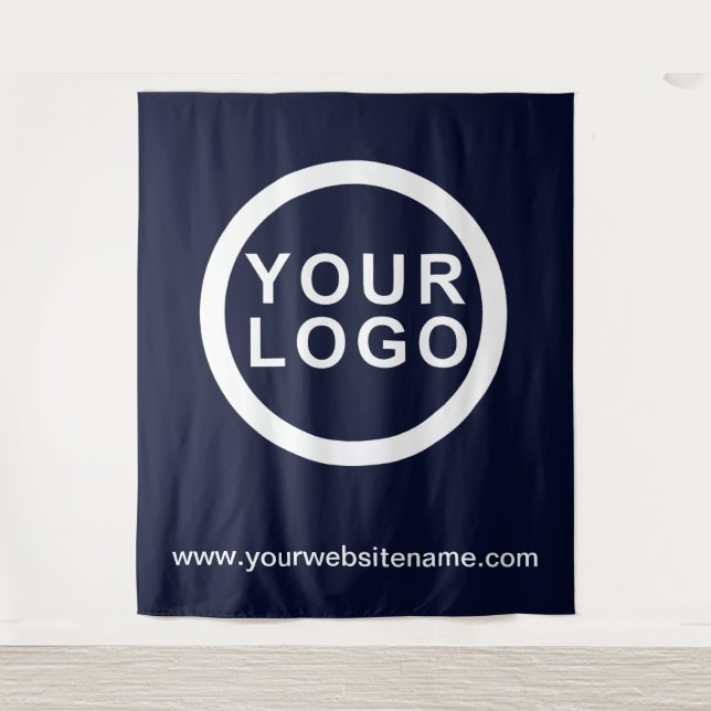 Your Business Logo | Website Modern Blue Backdrop (Front)