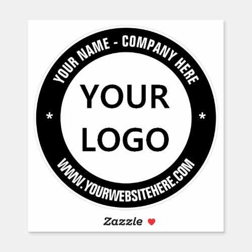 Your Business Logo Website Promotion Personalized  Sticker