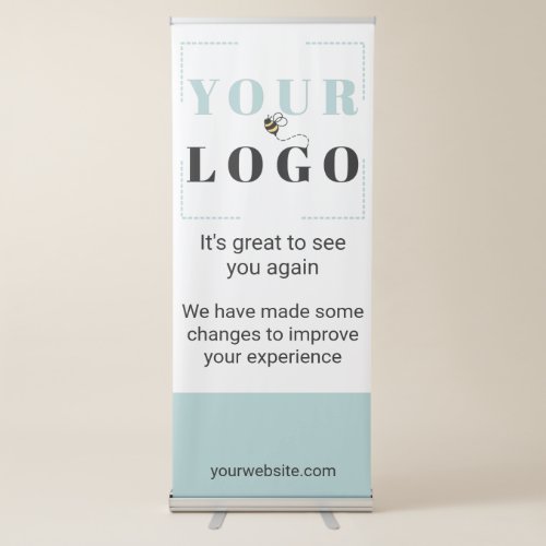 Your Business Logo Welcome Template Retractable Banner