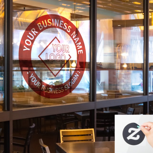 Your Business Logo  Window Cling (Restaurant Window)