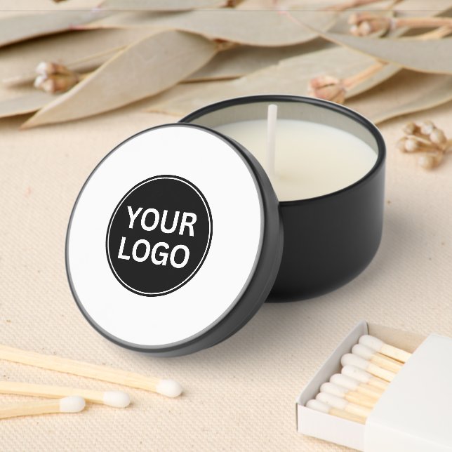 Your Business Logo Your Slogan Professional Mini Candle Favors (Insitu)