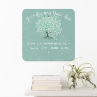 Your Business Name and Logo Here Metal Sign
