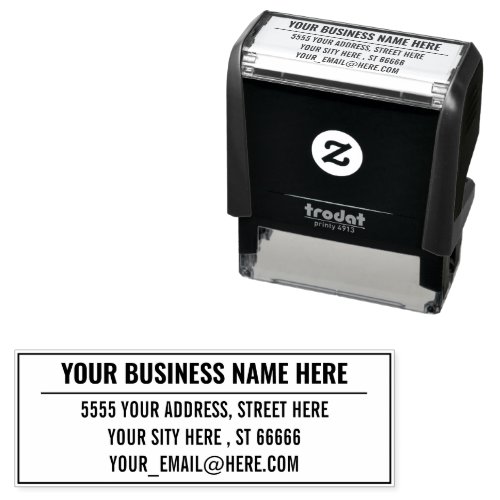 Your Business Name E-mail Address Stamp Example