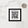 Your Business Name & Editable QR Code Note Card | Zazzle