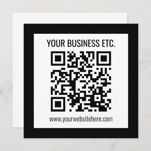 Your Business Name  Editable QR Code Program