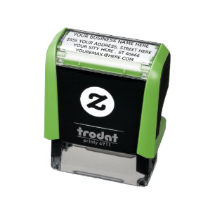 Your Business Name Email Address Stamp Example