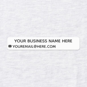 Your Business Name Email Info Personalized Labels