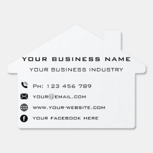 Your Business Name Info Company Professional Sign