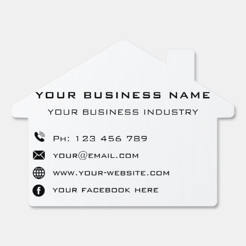 Your Business Name Info Company Professional Sign