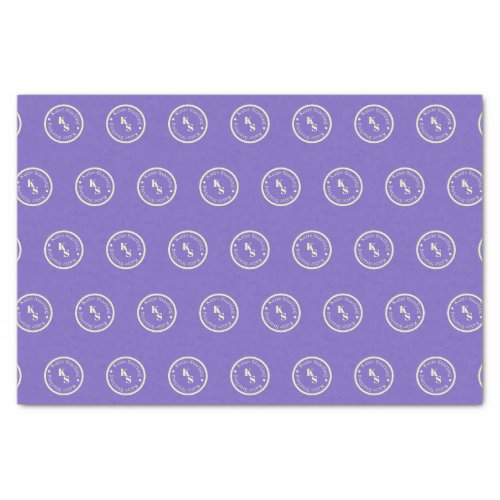 Your Business Name Modern Repeat Pattern Design Tissue Paper