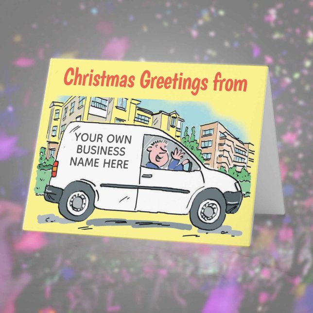 Your Business Name on Van Christmas Card (Creator Uploaded)