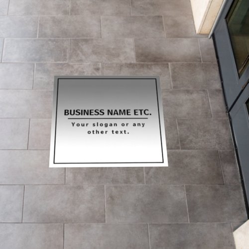 Your Business Name or Brand Etc  Floor Decals