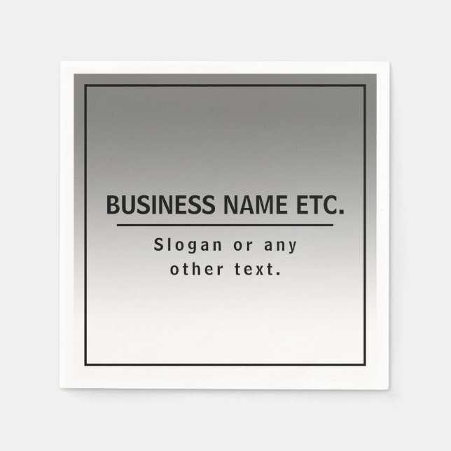 Your Business Name or Brand Etc.  Napkins (Front)