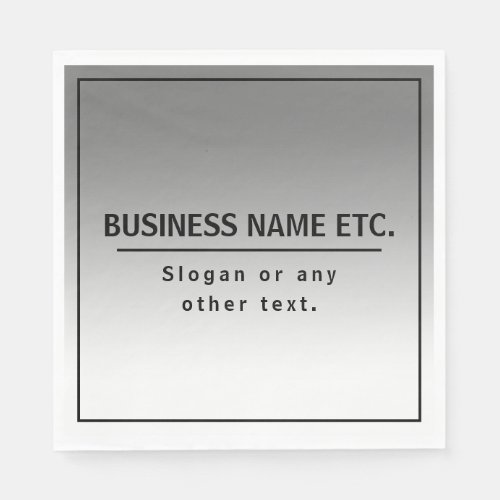 Your Business Name or Brand Etc  Napkins