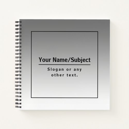 Your Business Name or Brand Etc  Notebook