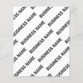 Your Business Name Pattern | Black & White (Front)
