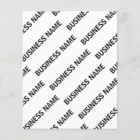Your Business Name Pattern | Black & White (Front)
