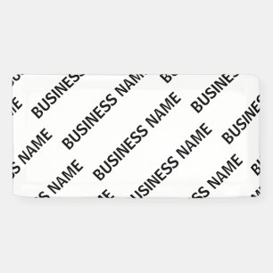 Your Business Name Pattern   Black & White Banner