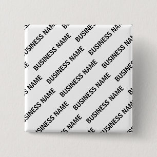 Your Business Name Pattern   Black & White Button