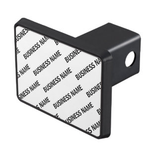 Your Business Name Pattern   Black & White Hitch Cover