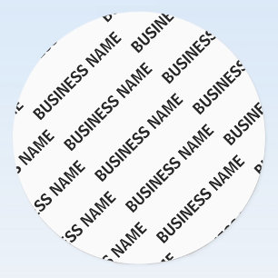 Your Business Name Pattern   Black & White Labels