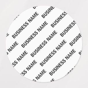Your Business Name Pattern   Black & White Labels