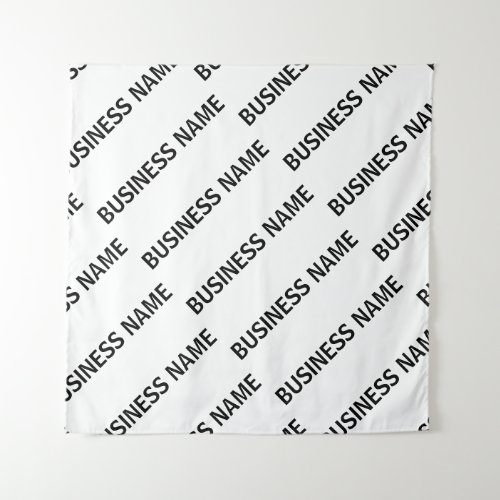 Your Business Name Pattern  Black  White Tapestry