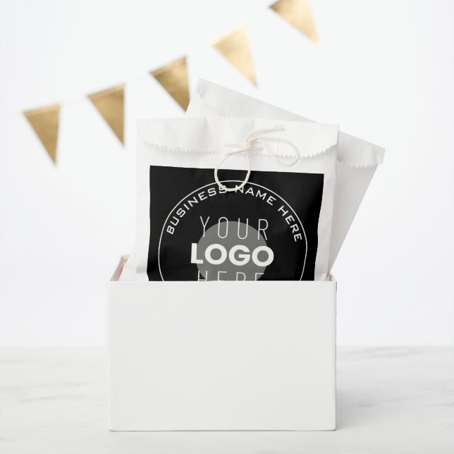 Your Business Name, Website + Uploaded Image Favor Bag (Party)