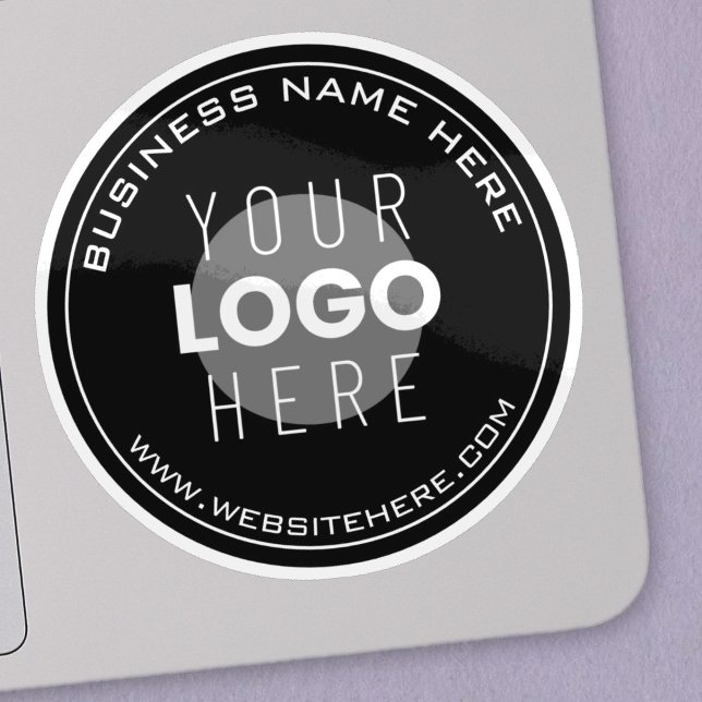 Your Business Name, Website + Uploaded Image Sticker (Creator Uploaded)