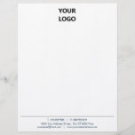 Your Business Office Letterhead with Logo<br><div class="desc">Your Colors and Font - Simple Personalized Modern Design Your Business Office Letterhead with Logo</div>