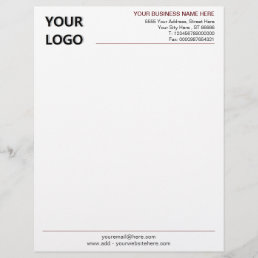Your Business Office Modern Letterhead with Logo